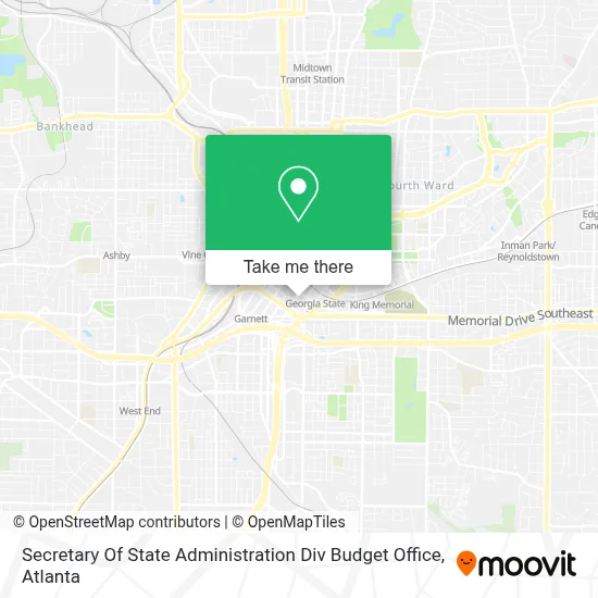 Secretary Of State Administration Div Budget Office map