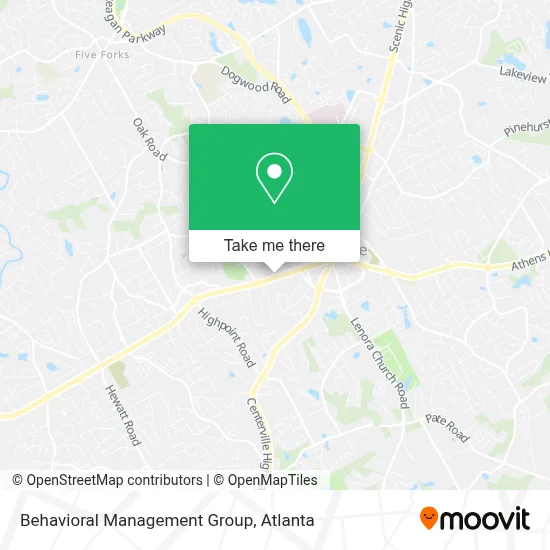 Behavioral Management Group map