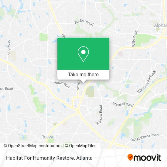 Habitat For Humanity Restore map