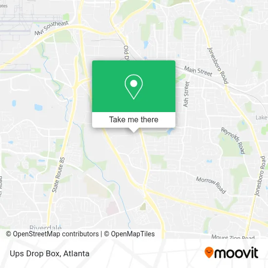 Ups Drop Box map