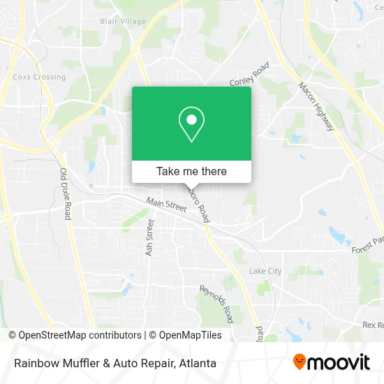 Rainbow Muffler & Auto Repair map