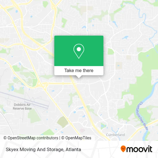 Skyex Moving And Storage map