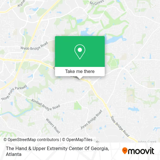 The Hand & Upper Extremity Center Of Georgia map