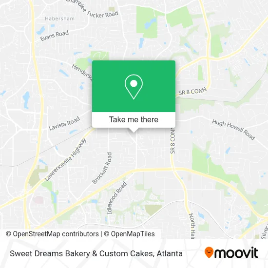 Sweet Dreams Bakery & Custom Cakes map