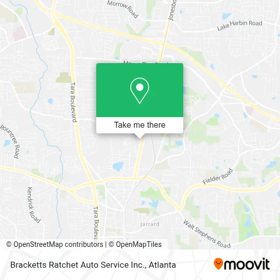 Bracketts Ratchet Auto Service Inc. map