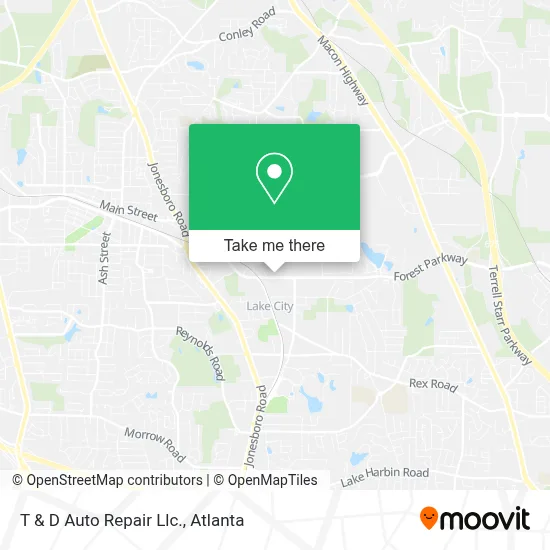 T & D Auto Repair Llc. map