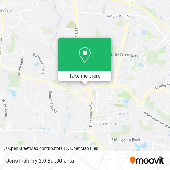 Jen's Fish Fry 2.0 Bar map