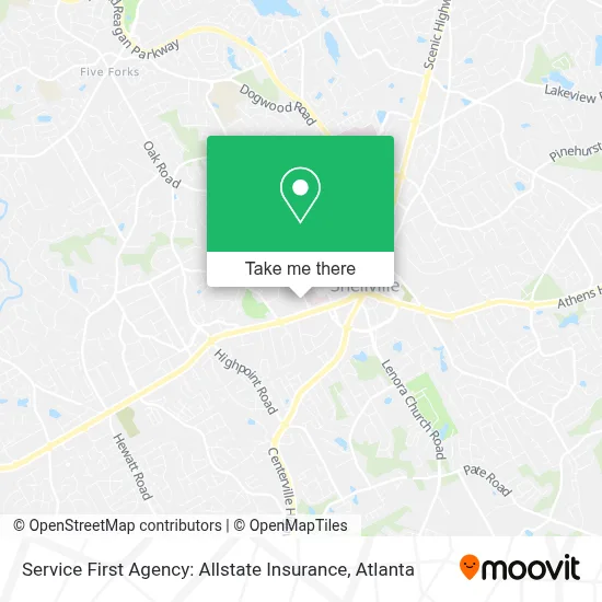 Service First Agency: Allstate Insurance map