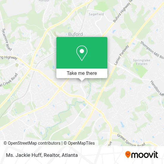 Ms. Jackie Huff, Realtor map