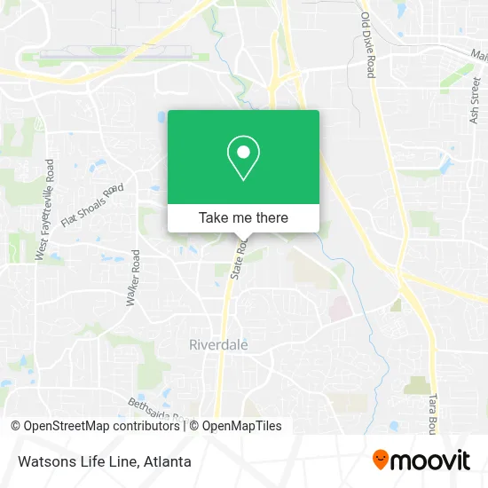 Watsons Life Line map