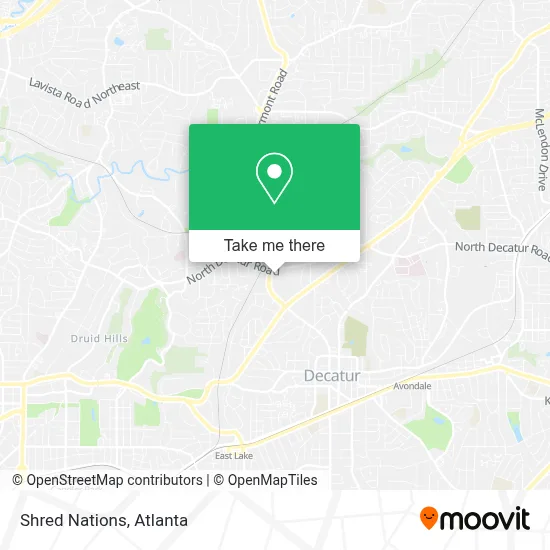 Shred Nations map
