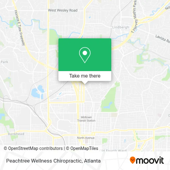 Peachtree Wellness Chiropractic map