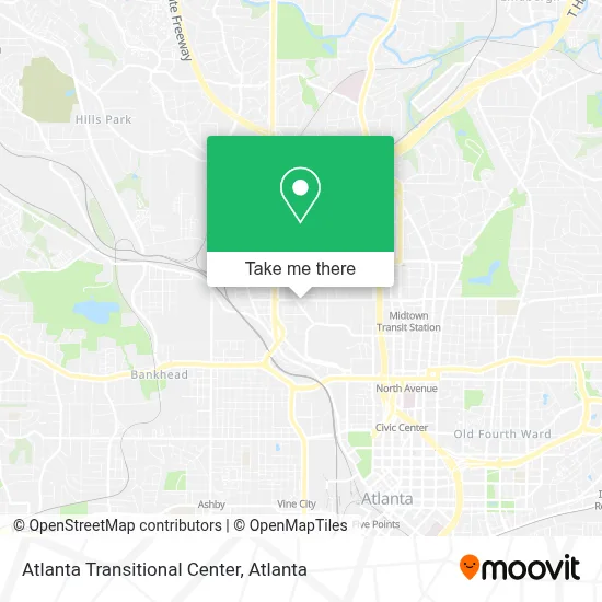 Atlanta Transitional Center map