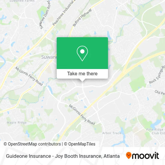 Guideone Insurance - Joy Booth Insurance map