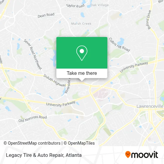 Legacy Tire & Auto Repair map