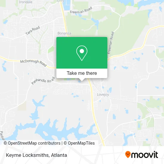 Keyme Locksmiths map