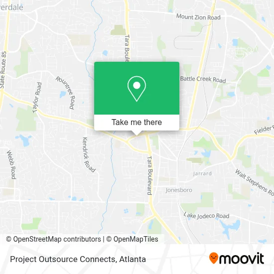 Project Outsource Connects map