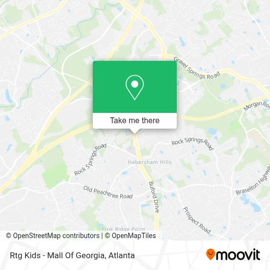 Rtg Kids - Mall Of Georgia map
