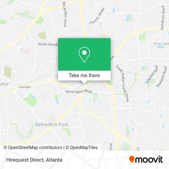 Hirequest Direct map