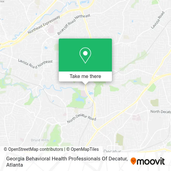 Georgia Behavioral Health Professionals Of Decatur map
