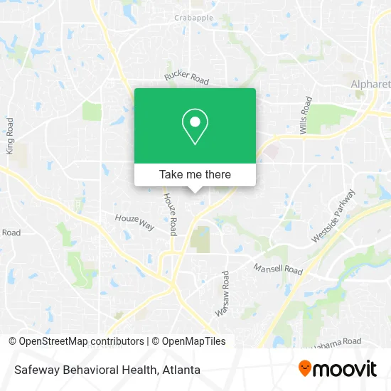 Safeway Behavioral Health map