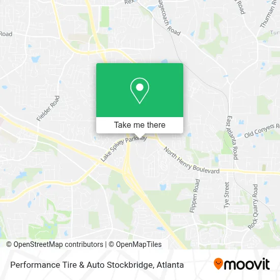 Performance Tire & Auto Stockbridge map