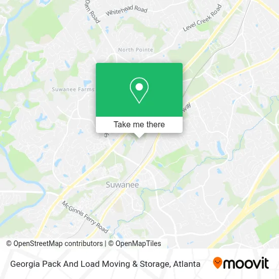Georgia Pack And Load Moving & Storage map