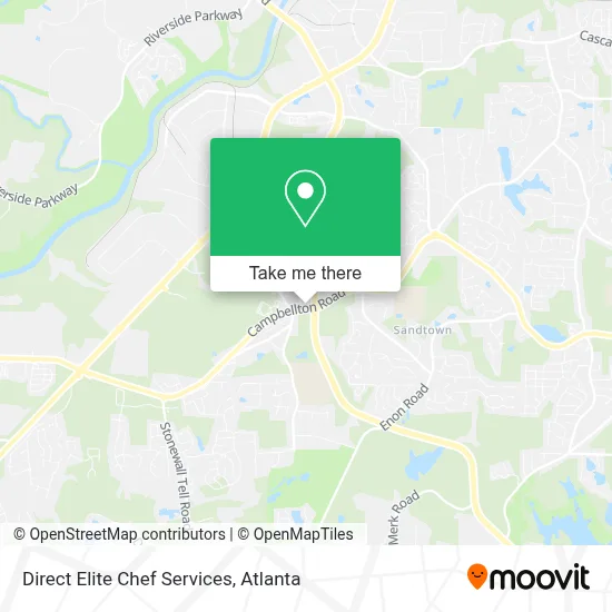 Direct Elite Chef Services map