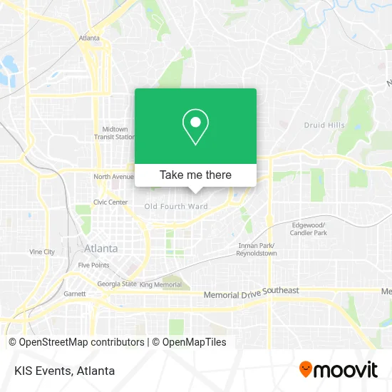 KIS Events map