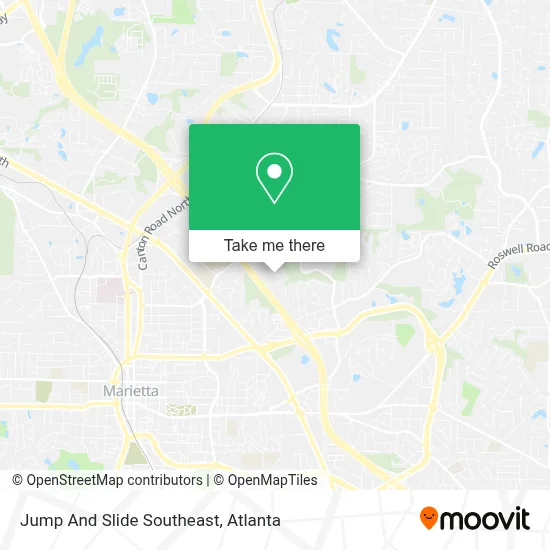 Jump And Slide Southeast map