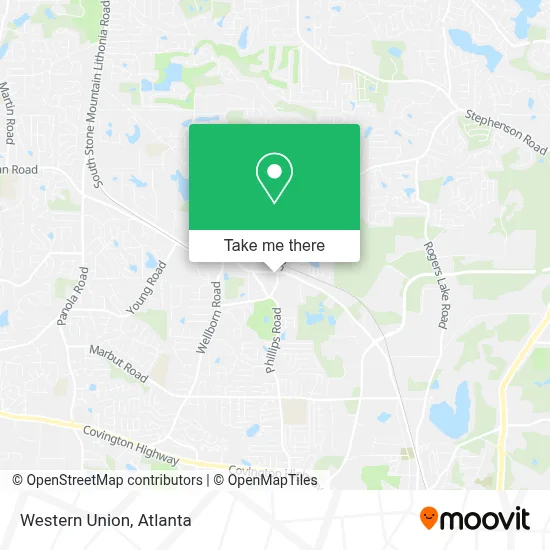 Western Union map