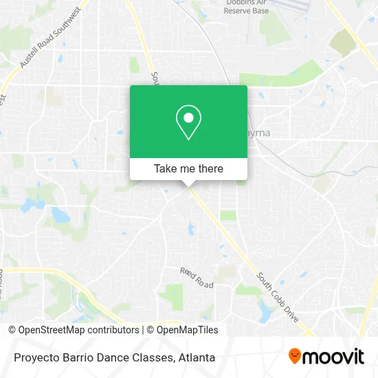 Proyecto Barrio Dance Classes map
