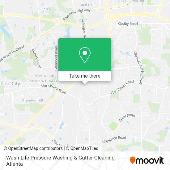 Wash Life Pressure Washing & Gutter Cleaning map