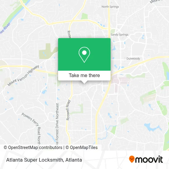 Atlanta Super Locksmith map