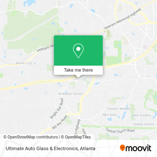 Ultimate Auto Glass & Electronics map