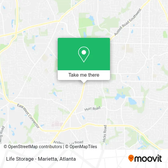 Life Storage - Marietta map