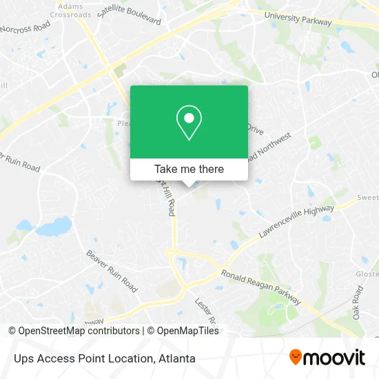 Ups Access Point Location map