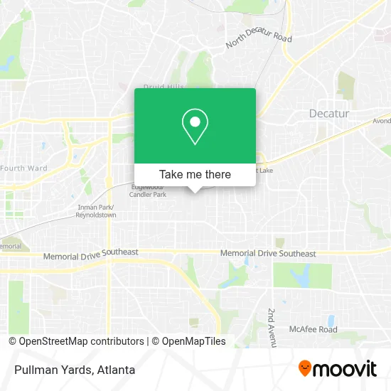 Pullman Yards map