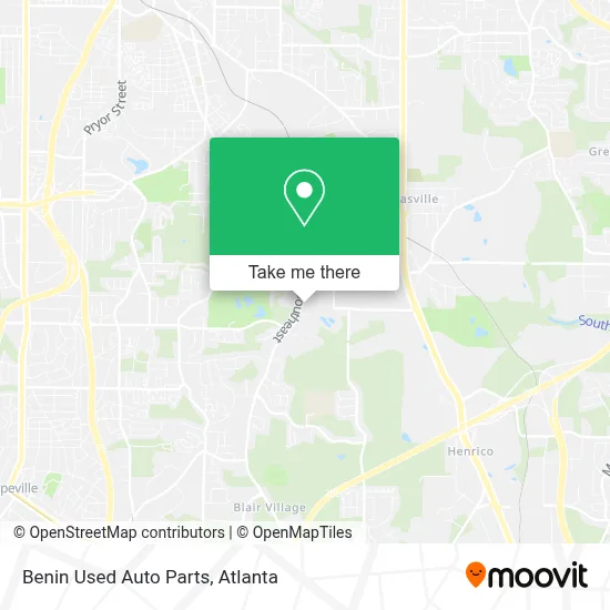 Benin Used Auto Parts map