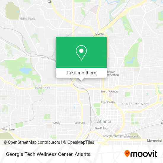 Georgia Tech Wellness Center map