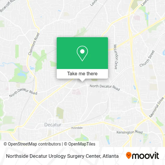 Northside Decatur Urology Surgery Center map