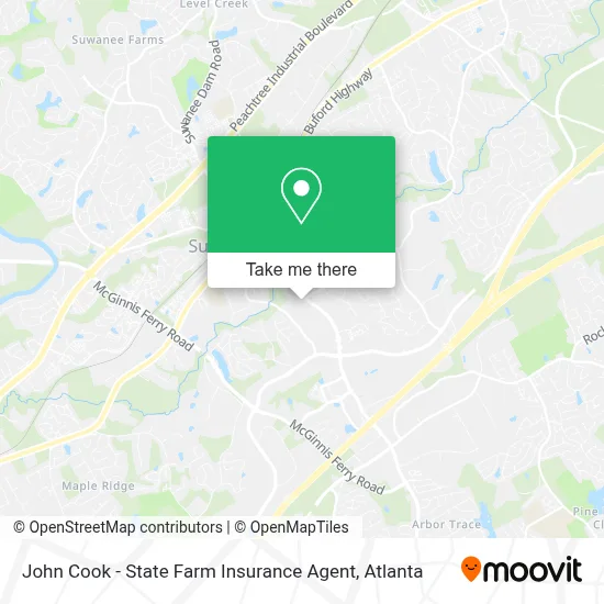 John Cook - State Farm Insurance Agent map