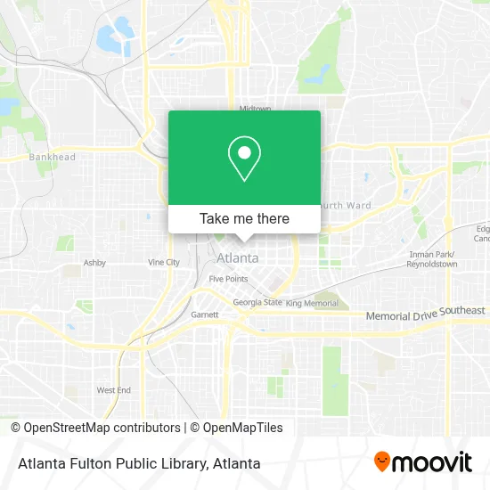 Atlanta Fulton Public Library map