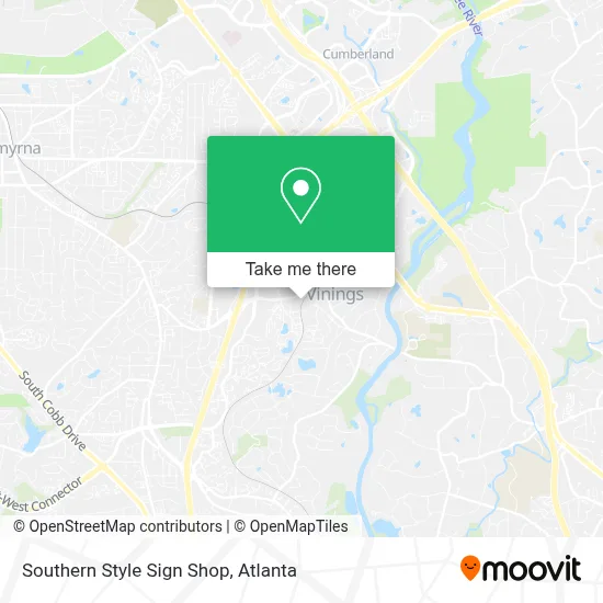 Southern Style Sign Shop map