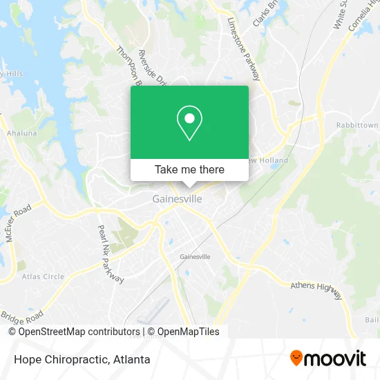 Hope Chiropractic map