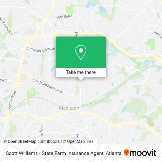 Scott Williams - State Farm Insurance Agent map
