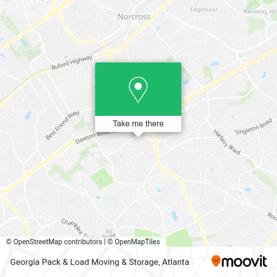 Georgia Pack & Load Moving & Storage map