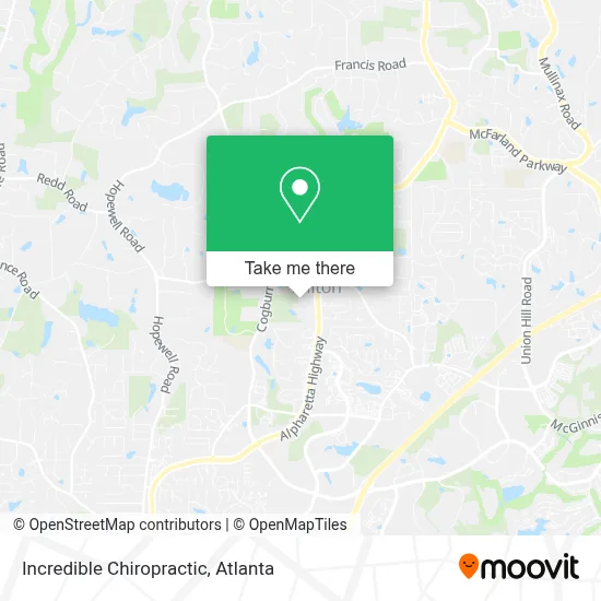 Incredible Chiropractic map