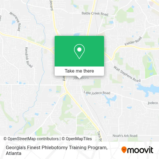 Georgia's Finest Phlebotomy Training Program map