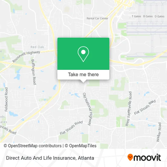 Direct Auto And Life Insurance map